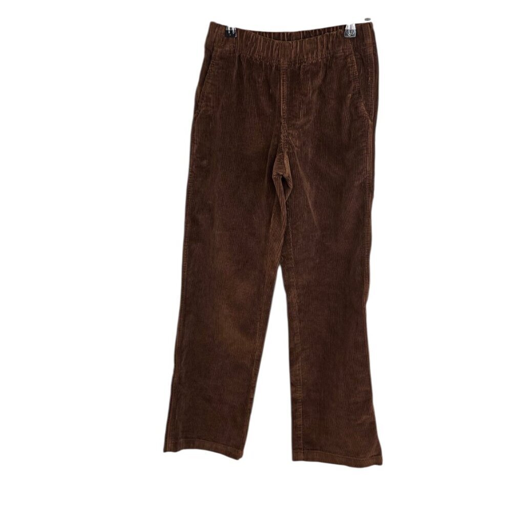 Aritzia TNA Carlaw Pull On Corduroy Pants, Brown, Wide Leg, Size XXS